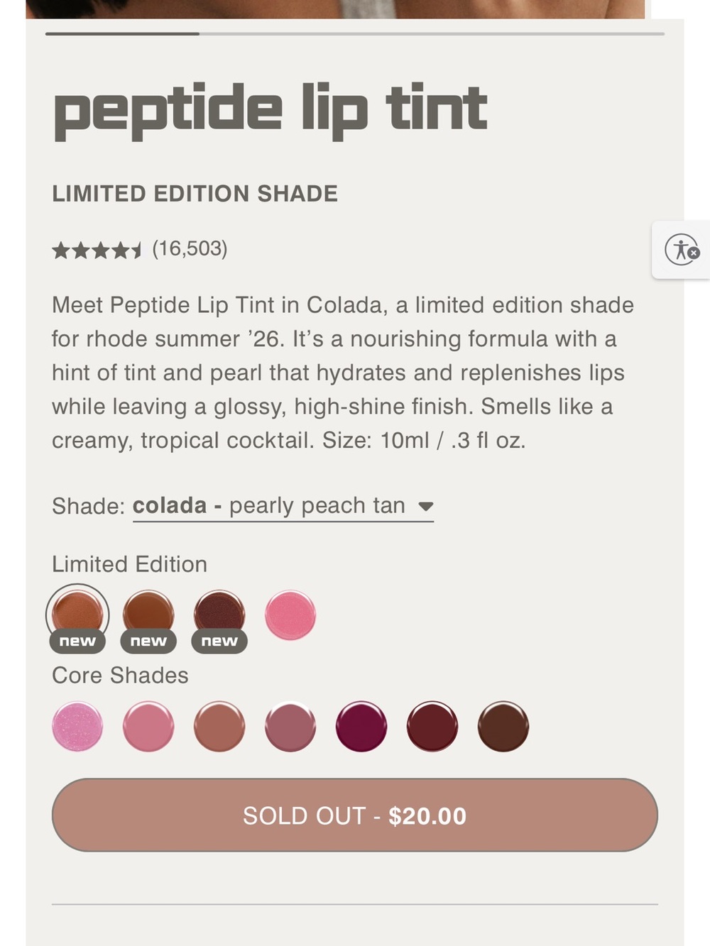 Exclusive RHODE Clear Tote+Colada Lip Tint SOLD OUT,Puffy Stickers, Flash Tattoo - Picture 5 of 5